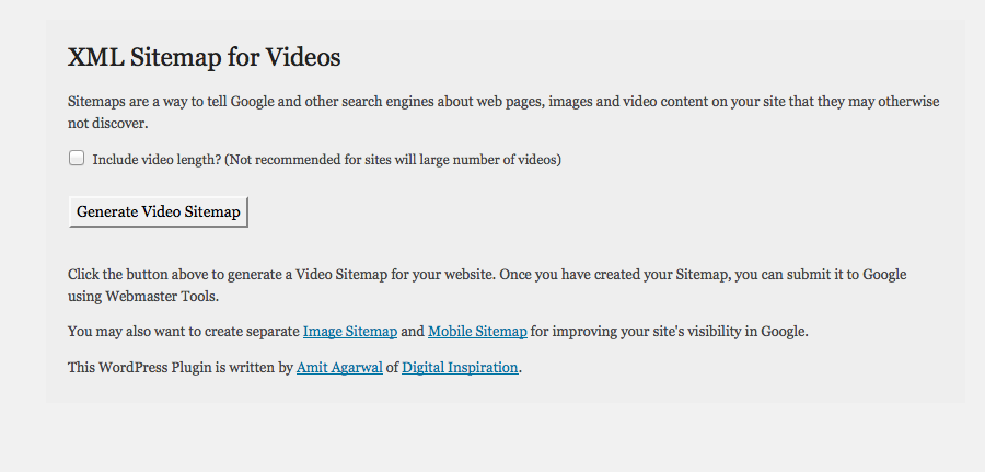 Google XML Sitemaps for Video